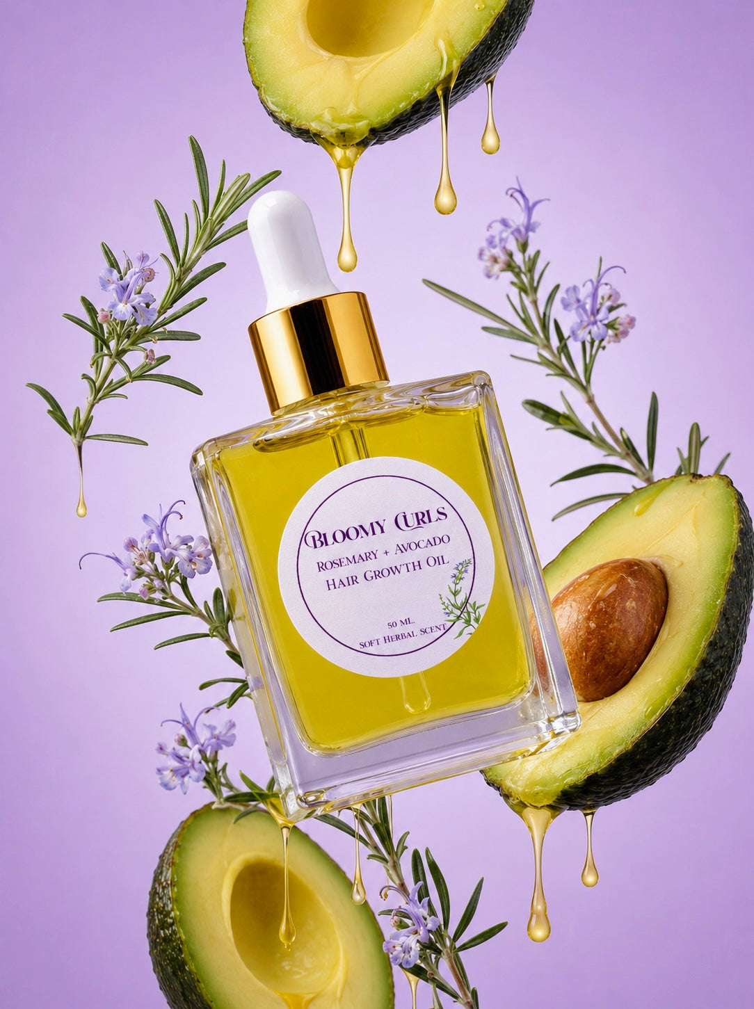 Rosemary and Avocado Hair Growth Oil